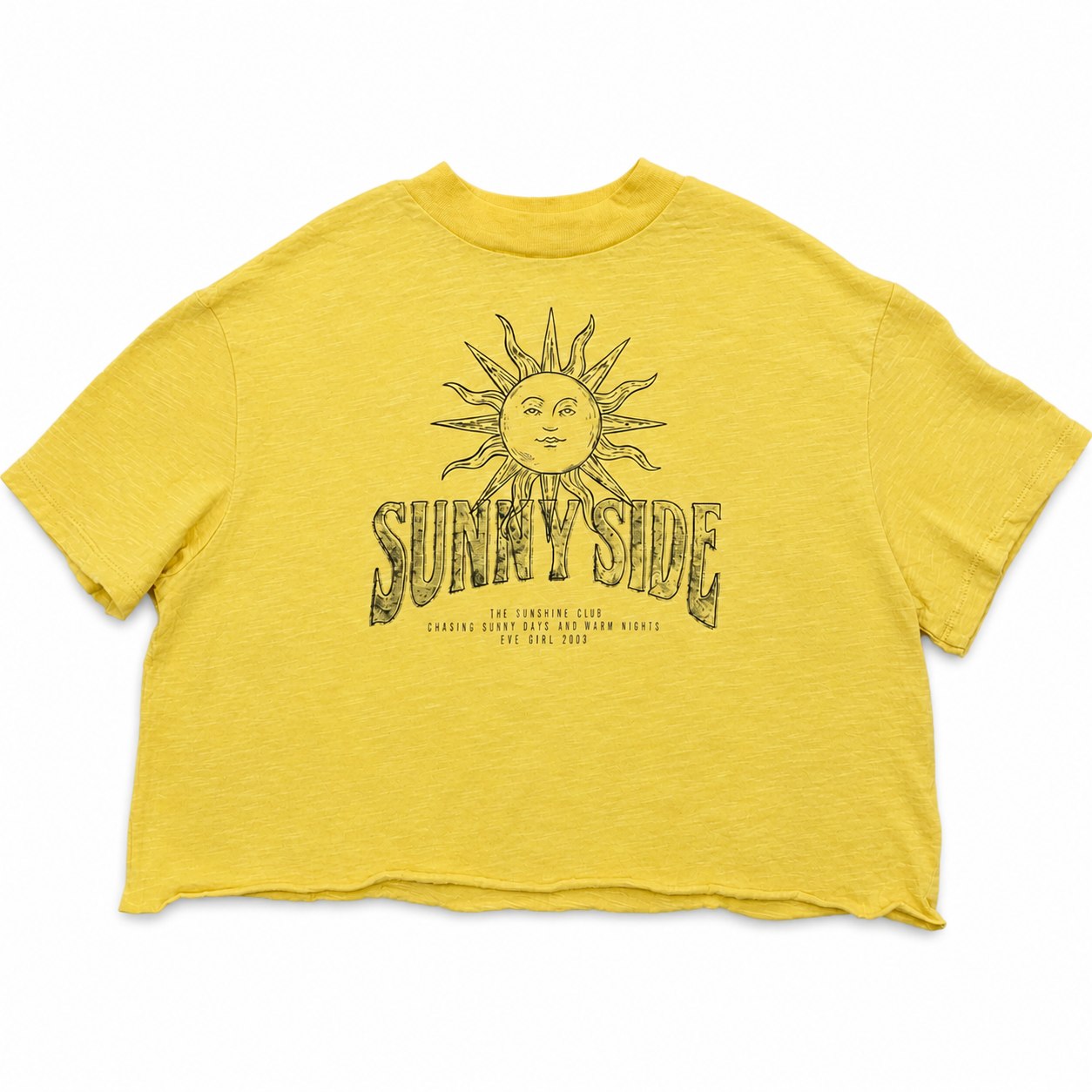 Sunny Side Oversized Tee, style RZN-26-02, front view