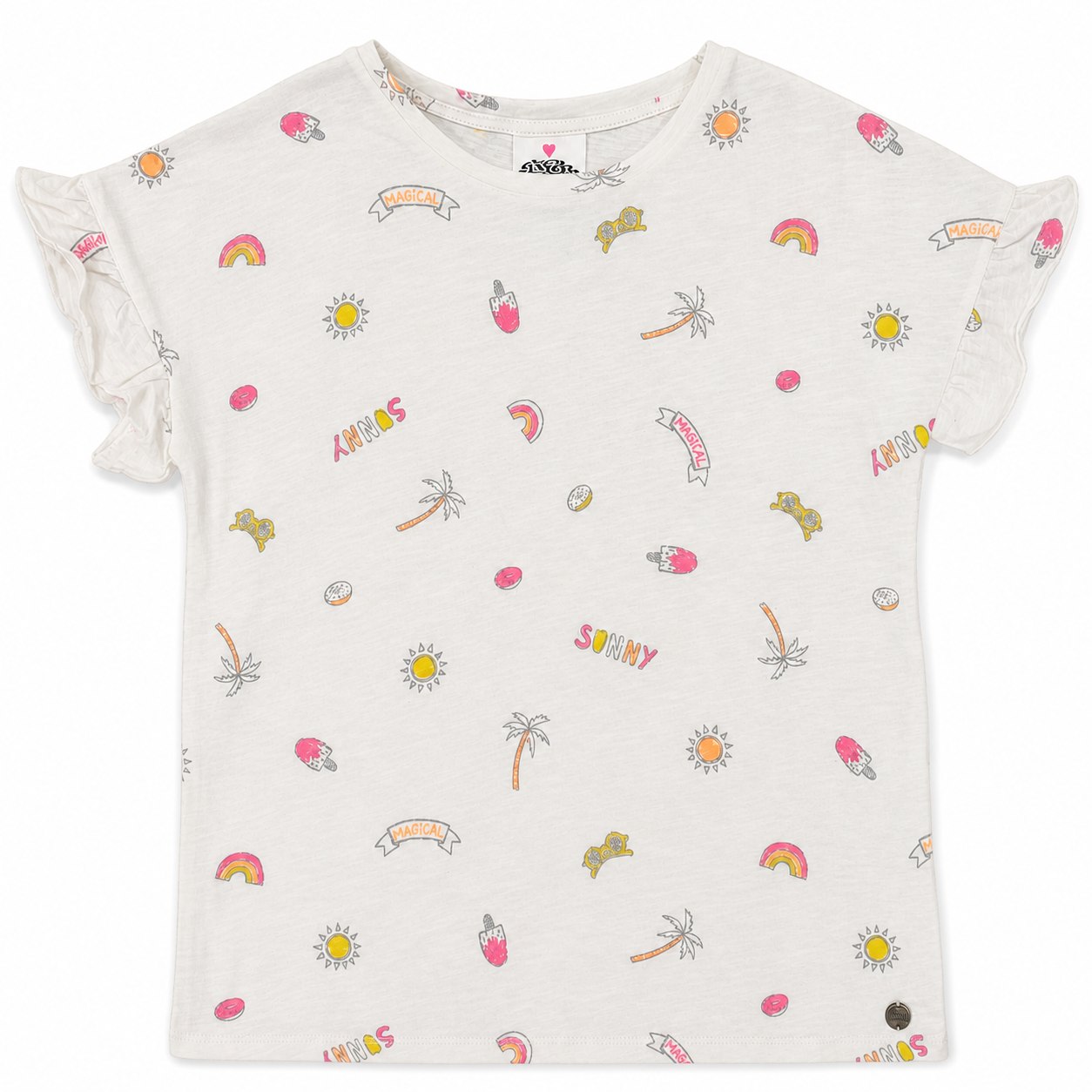 Printed Jersey Tee, style RZN-26-07, front view